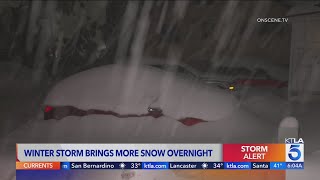 Winter storm brings more snow overnight