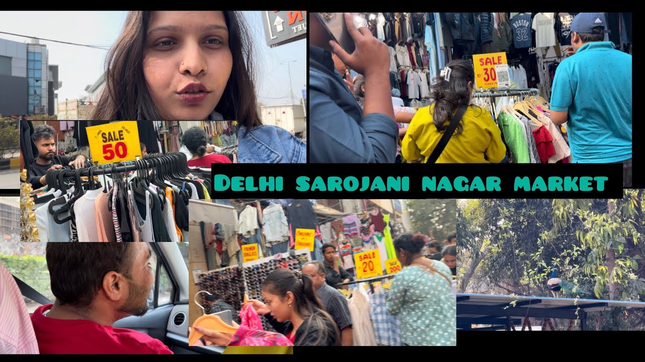 Daily vlog day 18 ||Delhi sarojani nagar maket ||