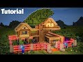 Minecraft: How to Build a Mob Proof Tree House  Tutorial (Safe Redstone House)