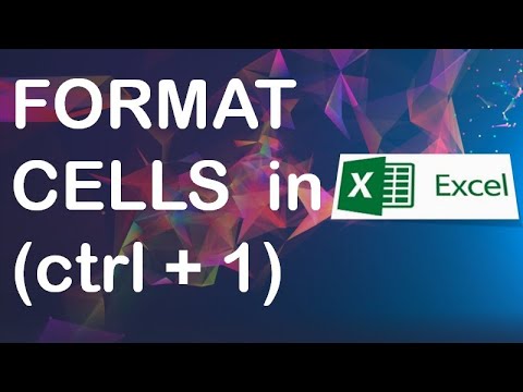 Format cells || Ms Excel - YouTube