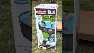 How to build.  Coleman 16 ft by 4 ft above ground pool.  Just in time for summer!!