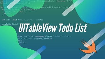 UITableViews | Making an iOS Todo List App with Swift
