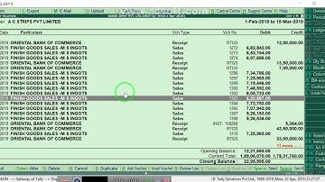 Tally cut copy and paste narration