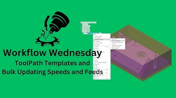 Workflow Wednesday: ToolPath Templates and Bulk Speeds and Feeds Updating