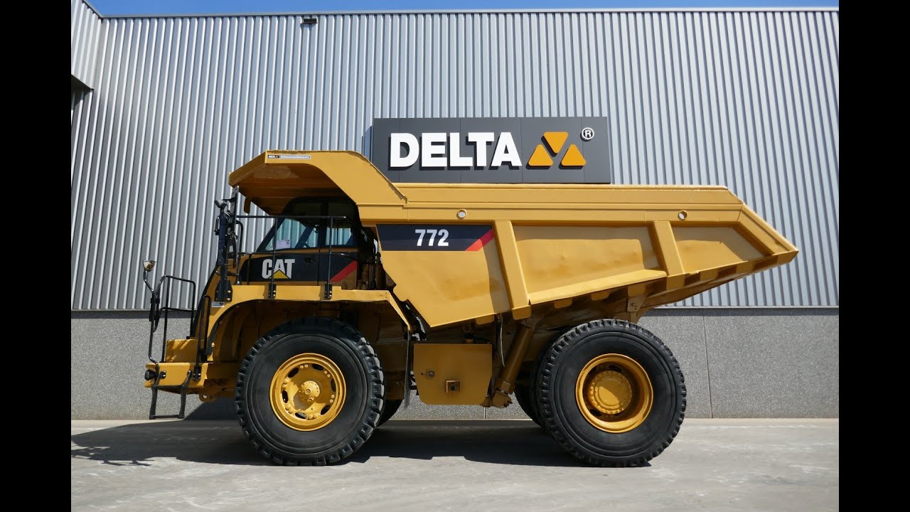 Demonstration video Caterpillar 772G Quarry Truck - YouTube