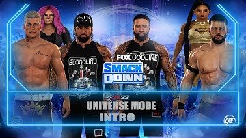 WWE 2K22 UNIVERSE MODE : SMACKDOWN INTRO