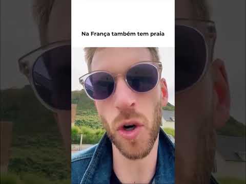 Na França também tem praia