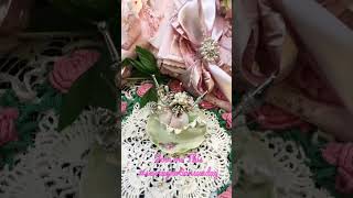 Shabby Chic-DIY pin cushion tutorial! Join me this #sewingnotionsunday #youtubeshorts