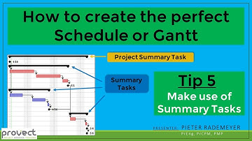 Tip 5: Make use of Summary Tasks or Activities, but avoid linking to or from summary tasks.