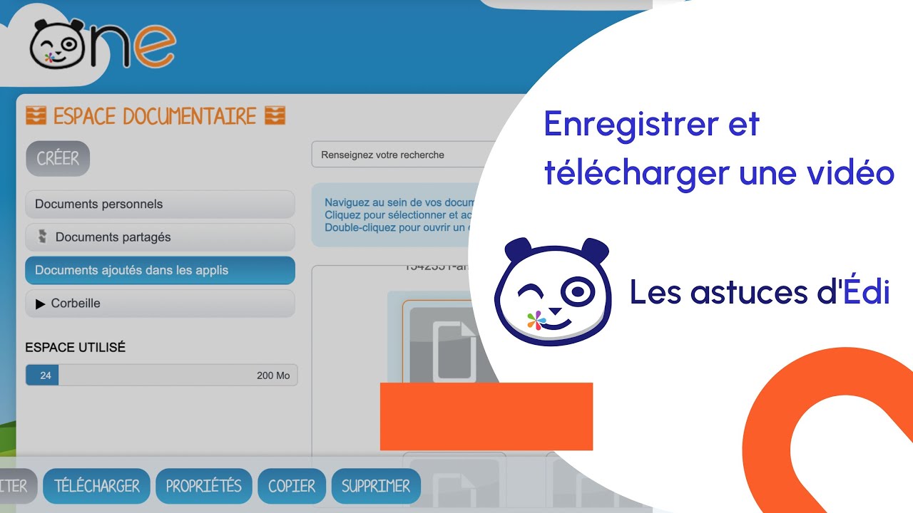 Captation et diffusion de vido  comment enregistrer et tlcharger une vido sur ONE