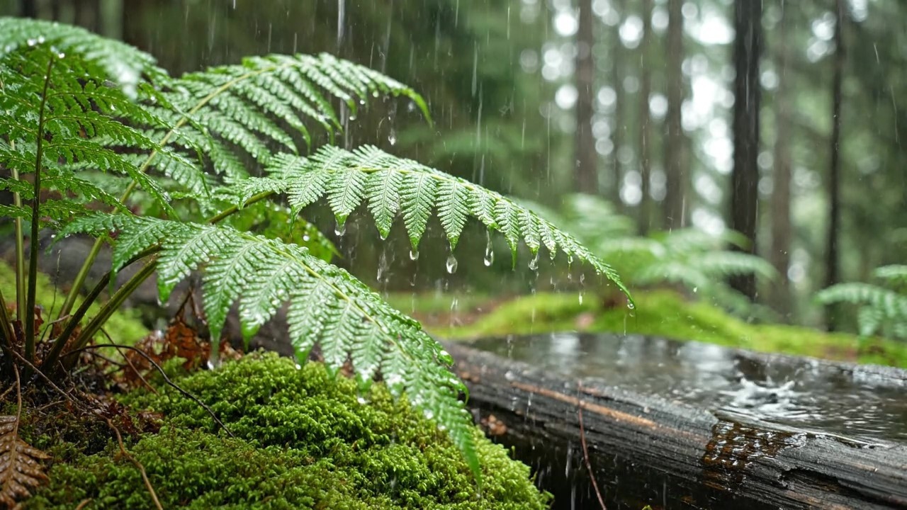 3Hours Deep Sleep Music with Heavy Rain Sounds 🌧️ Insomnia Relief