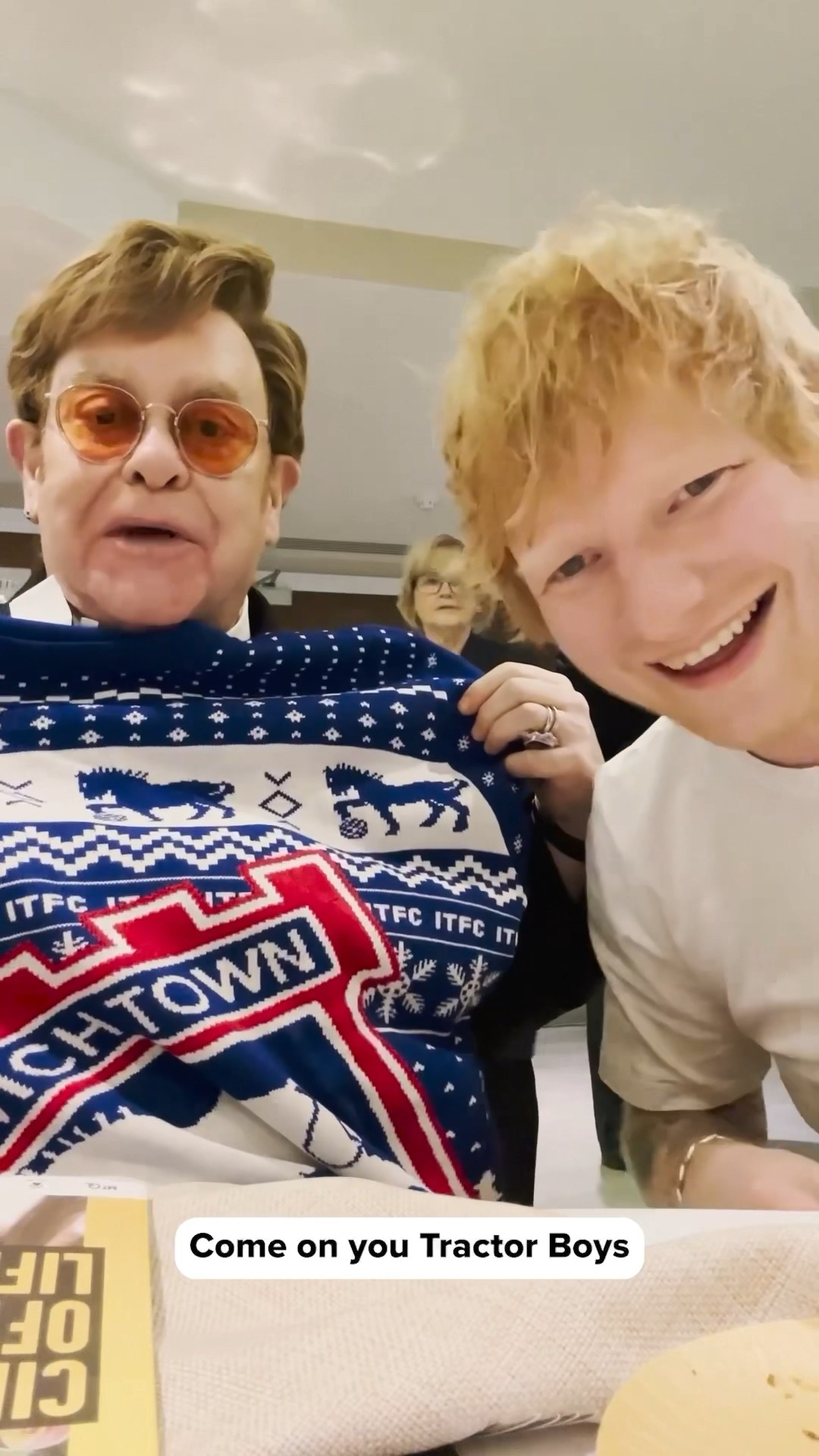 wrapping with @EltonJohn