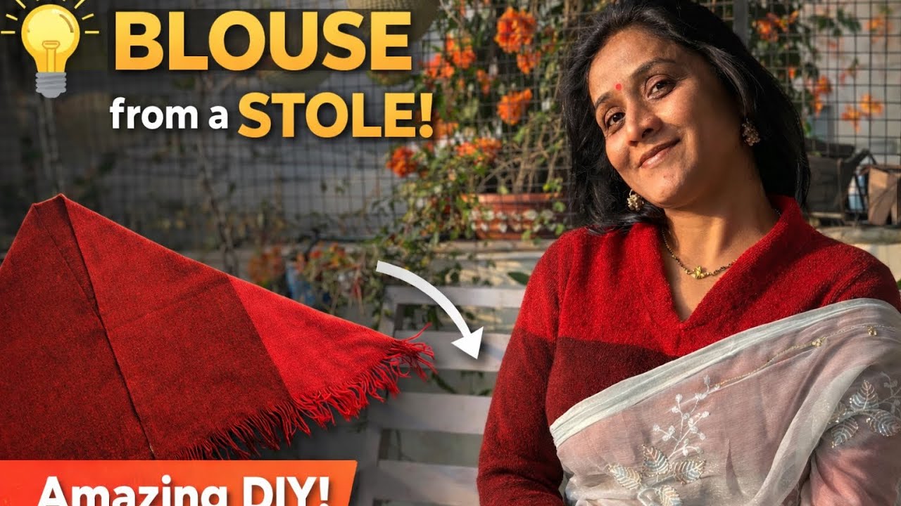 Converted my shawl into shandar woollen blouses