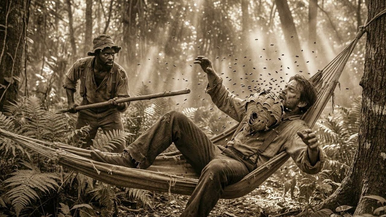 O ESCRAVO MATEIRO que derrubou um Cacho de Marimbondos-Caçadores na rede do Feitor: O Inchaço Fatal!