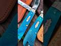 Case Caribbean Saw Cut Trapper and RR Black and Blue Hawk Bill