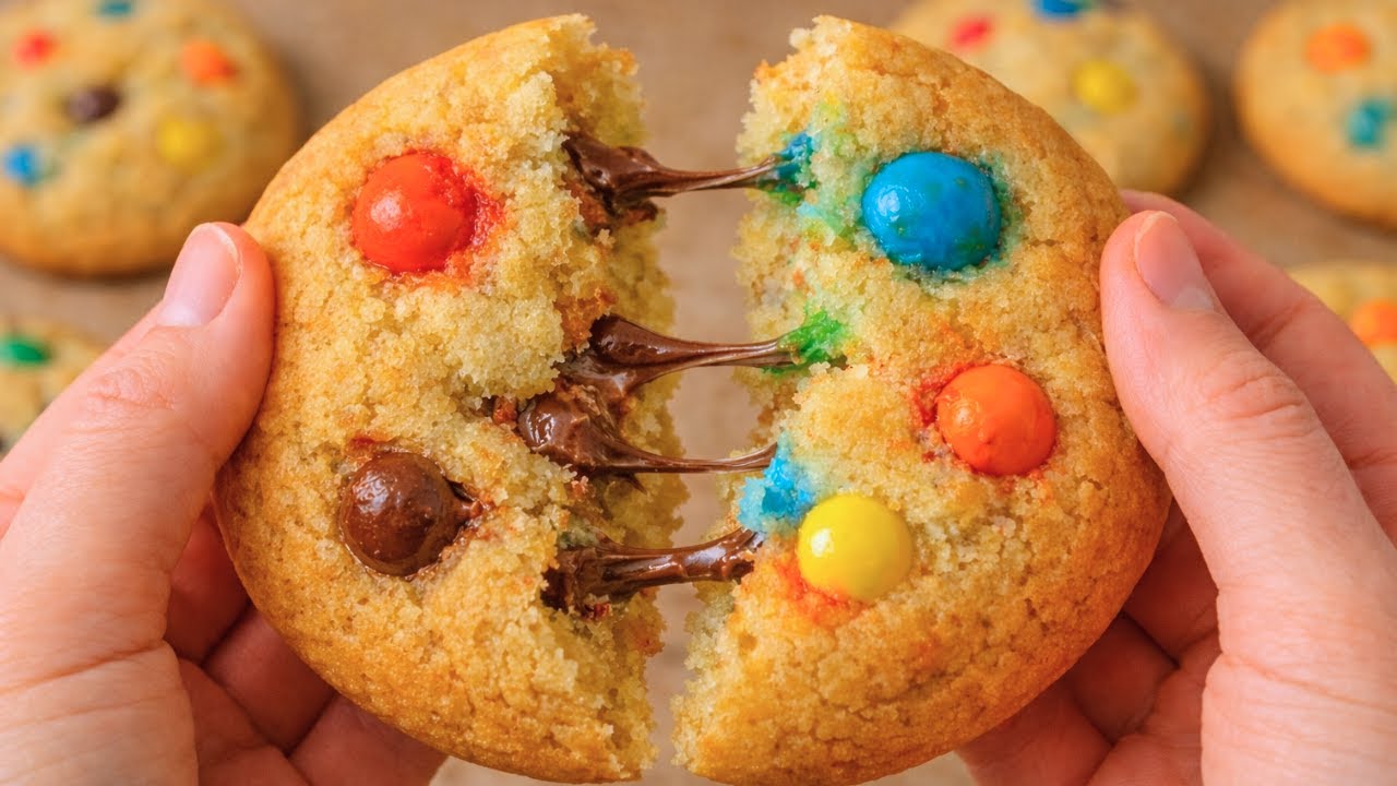 The Perfect Chocolate Chip M&M Cookies ♡ Bake With Me