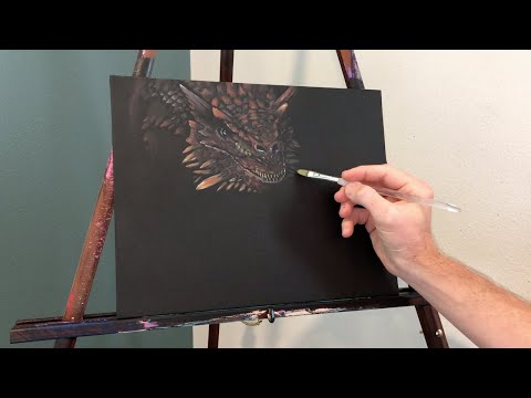 Painting a Dragon in Acrylic