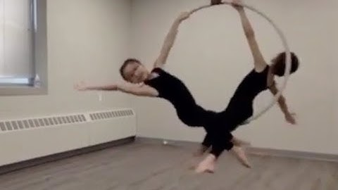 BEST OF Aerial Hoop Partner Work with Meaghan Wegg