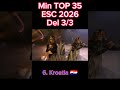 Del 3/3 Min TOP 35 ESC 2026 #norsk #esc #esc2026 #musikk #ranking