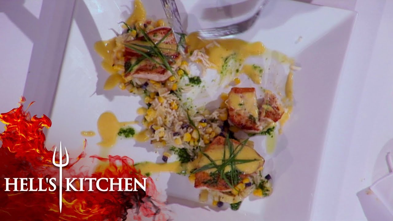 Chef Serves Swordfish With Hollandaise Hell's Kitchen YouTube