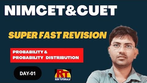 Probability| Superfast Revision with Short Notes and PYQs | NIMCET & CUET-2023 |DAY-01/#Varanasi