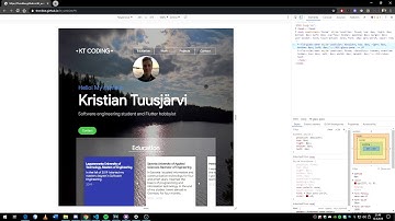 Portfolio with Flutter web