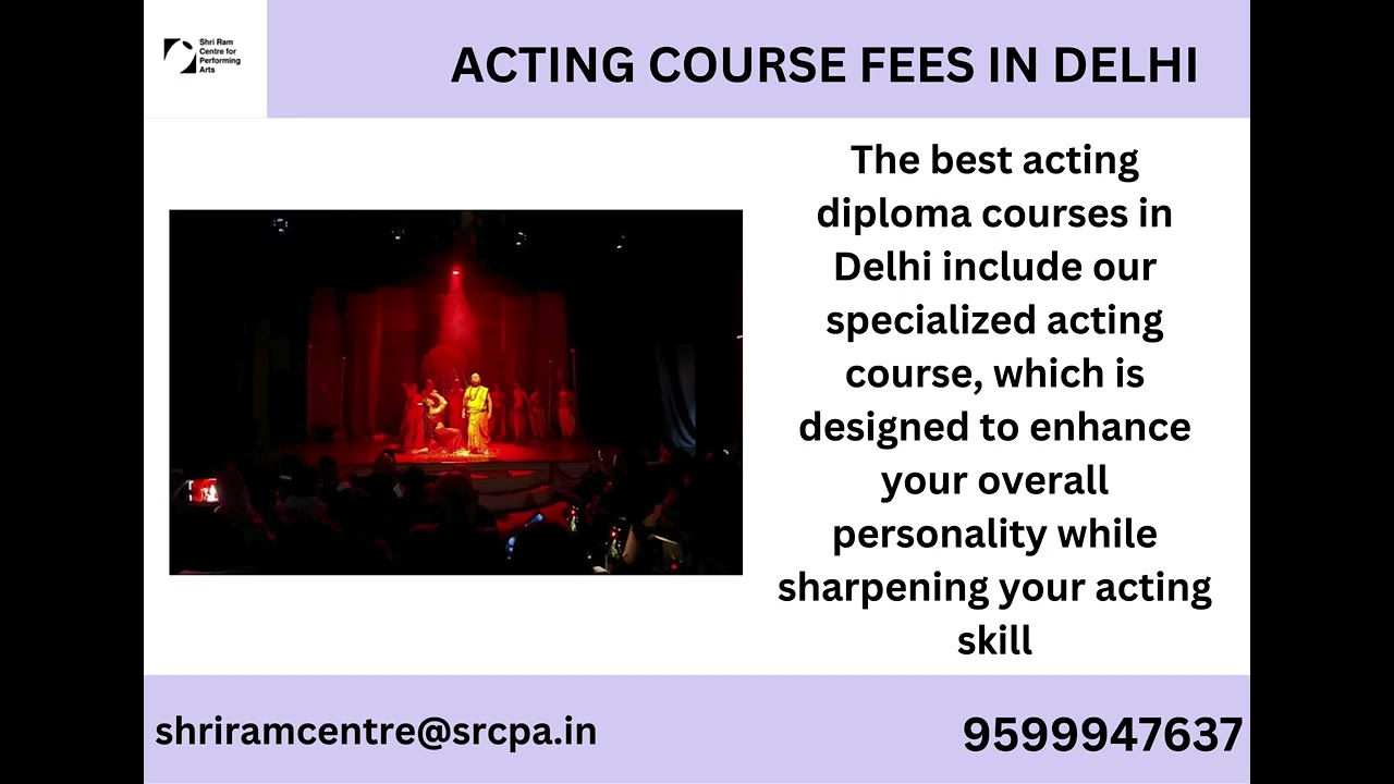 Acting Course Fees In Delhi