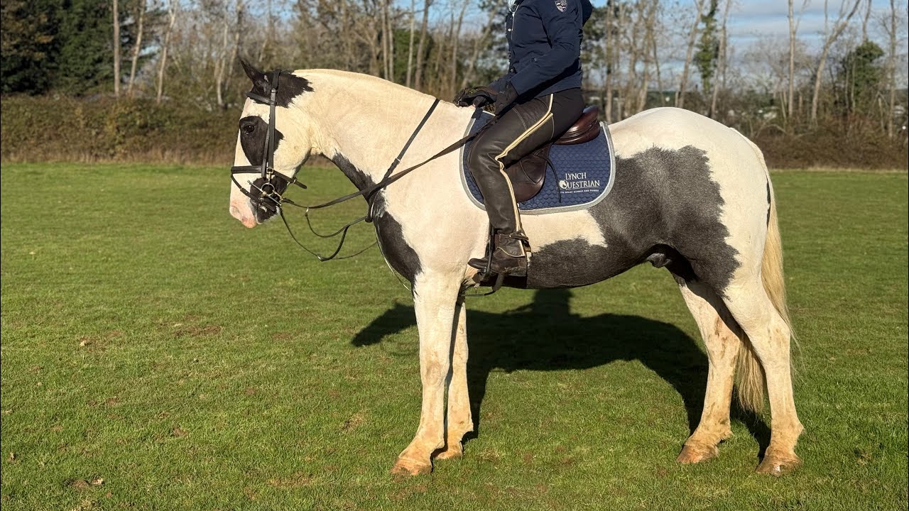 Kenny riding in the field
