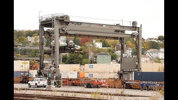 [4K] CSX Transportation - Worcester Intermodal Terminal Operations! [10-20-19]