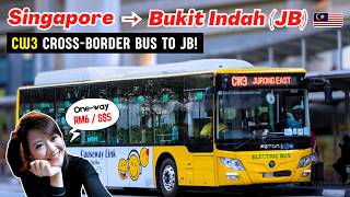 SG to MY: Causeway Link CW3 Bus from Singapore to JB! 🇸🇬🇲🇾 | Bukit Indah Weekend Vlog