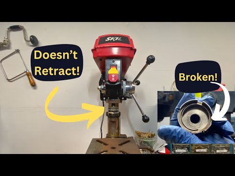 Drill Press Doesn't Retract | Drill Press Return Spring Replacement