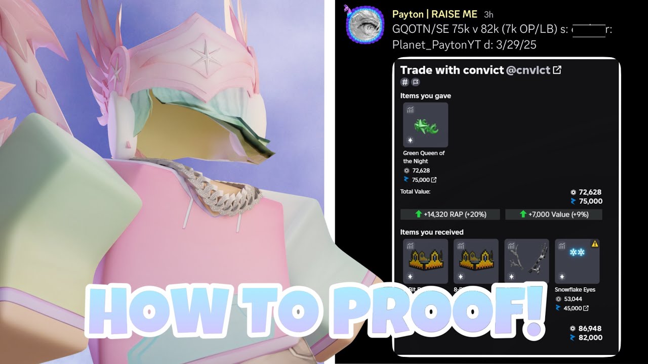 Hi Rolimons HOW TO PROOF TRADES ON ROBLOX/ROLIMONS 2025 - YouTube