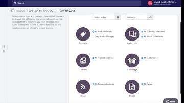 How To Restore Your Shopify Store To A Previous Point In Time [Rewind Tutorial]