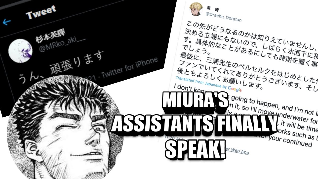 Berserk manga will continue without Kentaro Miura