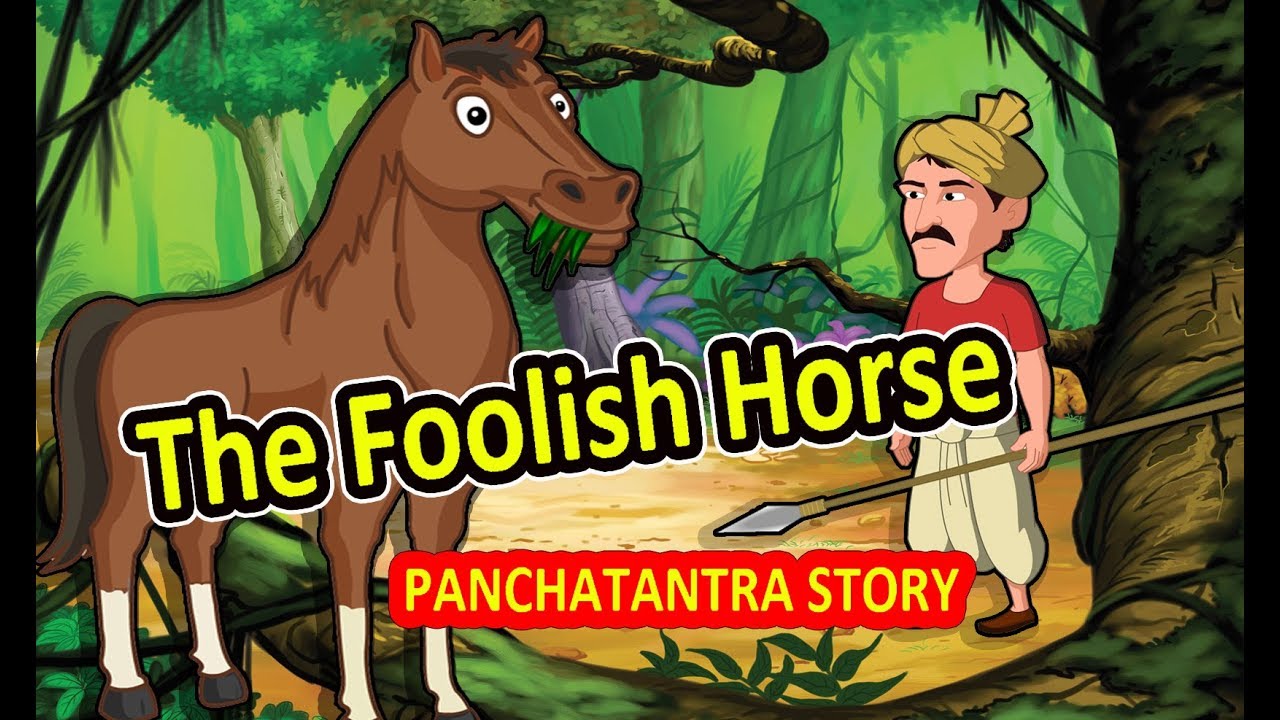 the-foolish-horse-panchatantra-english-moral-stories-for-kids-maha