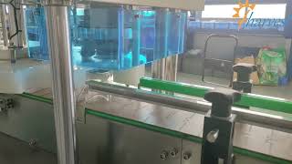 #Fully automatic beverage #PET can closing #machine, #Servo drink plastic container #sealing machine