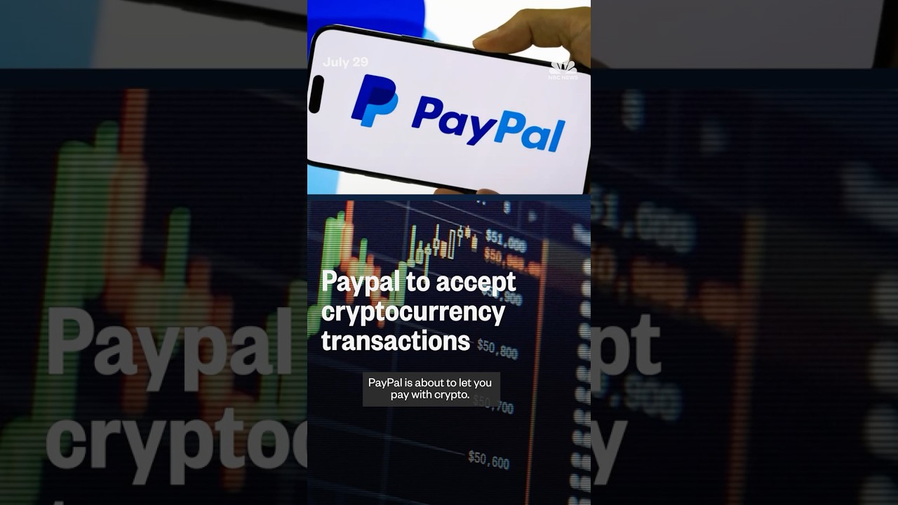 Paypal to accept cryptocurrency transactions - YouTube
