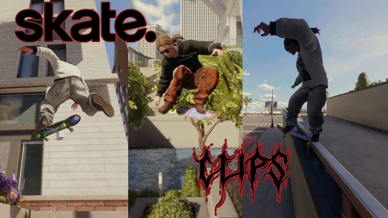 Skater eyes white dragon. [skate gameplay clips]