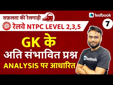 RRB NTPC CBT 2 GK Classes 2022 | Most expected questions | NTPC CBT 2 Practice Set-7 by Gaurav Sir