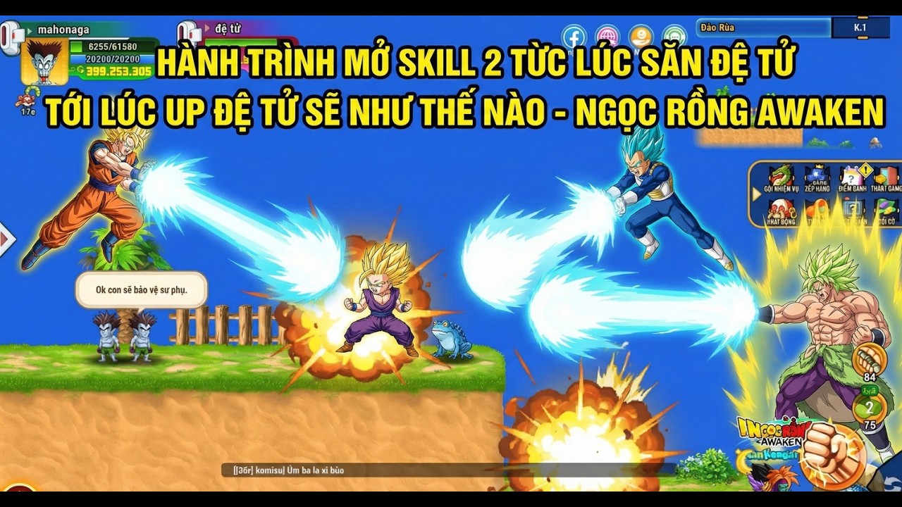 Hành Trình Mở Skill 2 Từ Lúc Săn Đệ Tử Đến Lúc Up Đệ Sẽ Như Thế Nào - Ngọc Rồng Awaken