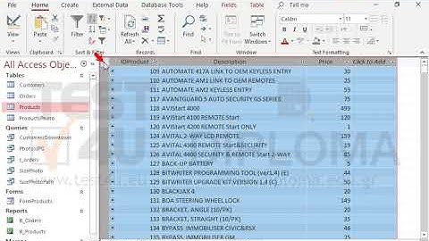 Delete all records from the Products table without deleting the existing records from the Orders...