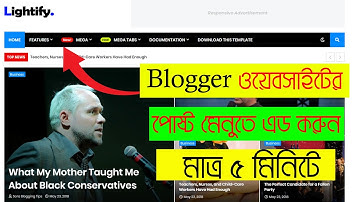 How to add all Post in Menu in Blogger (2025) | Post link list with Menu Bar on Blogger