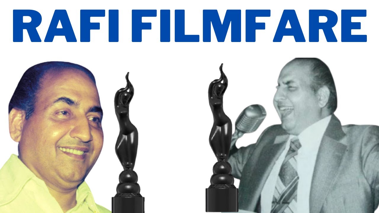 Mohammad Rafi Filmfare Awards for Best Male Playback Singer - YouTube