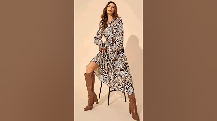 Ideas de outfits para el otoño con estampado animal print.