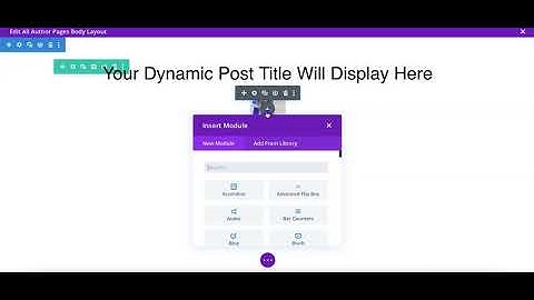How to create Divi author archive template using Divi Blog Extras layouts