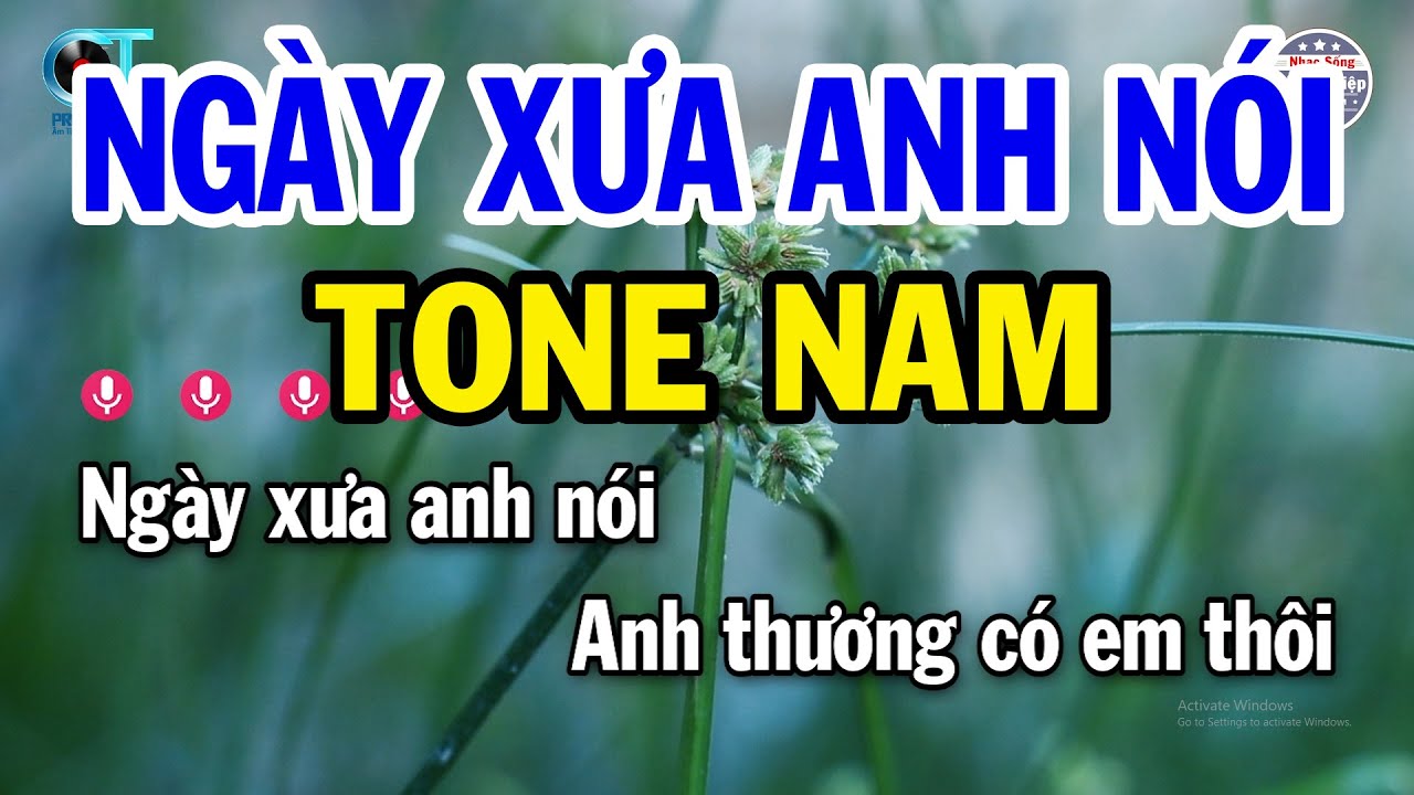 Karaoke Ngày Xưa Anh Nói Tone Nam ( Cm ) Nhạc Sống Mới Nhất 2023 | Phước Hiệp