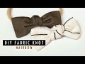 DIY fabric knot hair bows