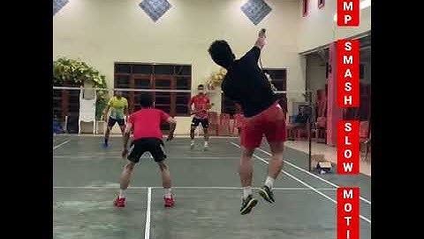 JUMP SMASH SLOW MOTION #shorts #short #funbadminton #subscribe #shortvideo #share