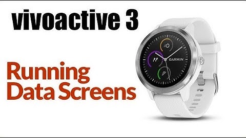 Garmin Vivoactive 3 - How To Change Running Data Fields