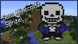 Minecraft Pixeling: Undertale - Sans mini sprite